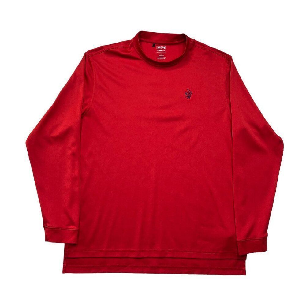 Adidas Men's Size Large ClimaLite Long Sleeve Mock Neck Golf‎ Shirt